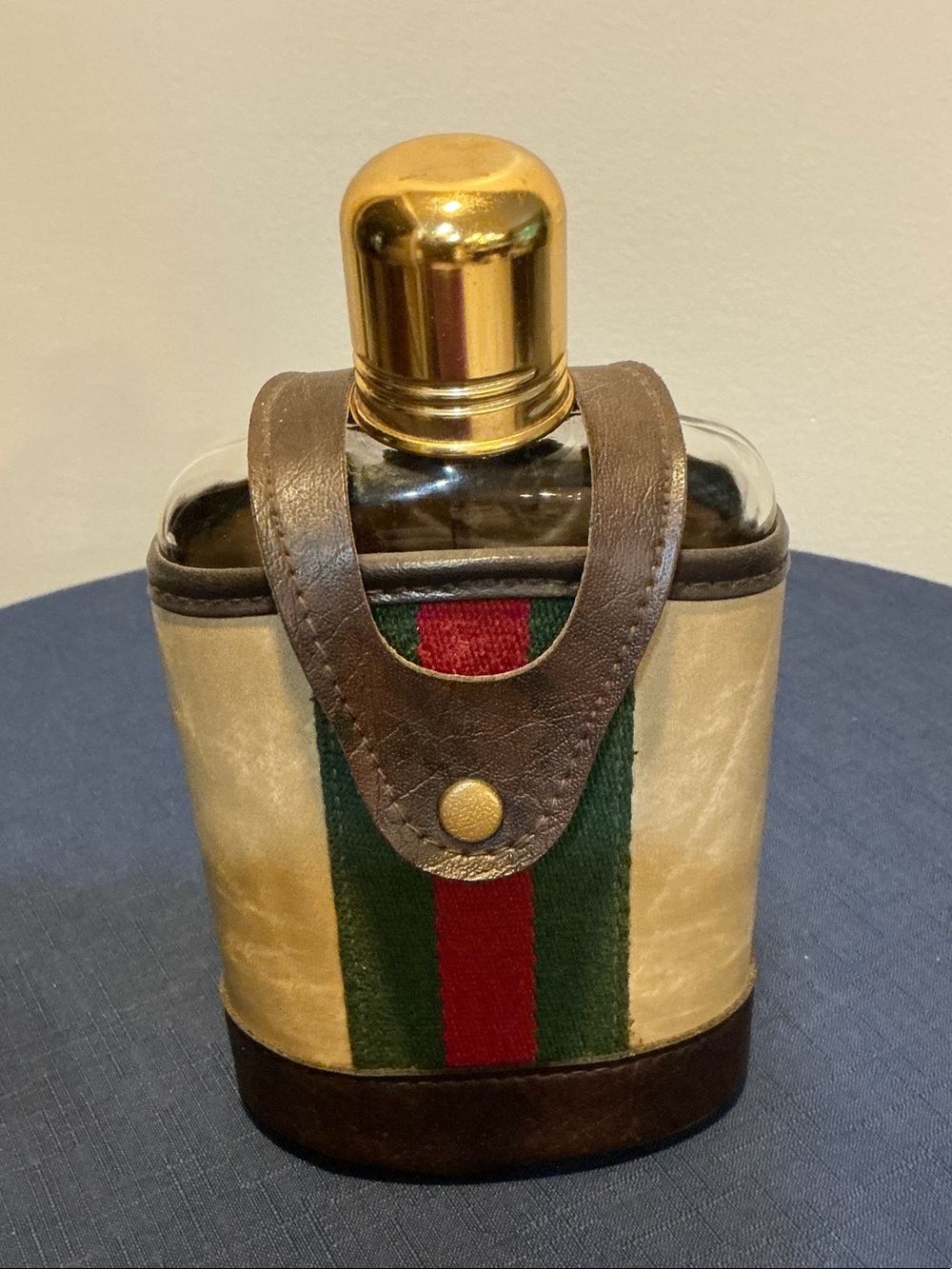 VTG GUCCI LIKE BARWARE FLASK